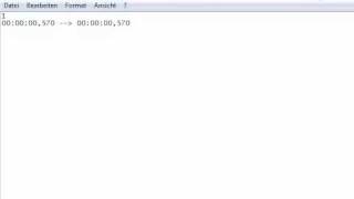 Windows Tutorial - How to make your own custom Subtitles using the Notepad ( german )