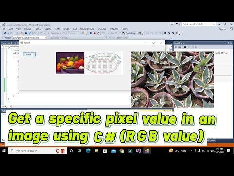 How to get a specific pixel value in any Image in c# winform | Finding pixel RGB values of an image