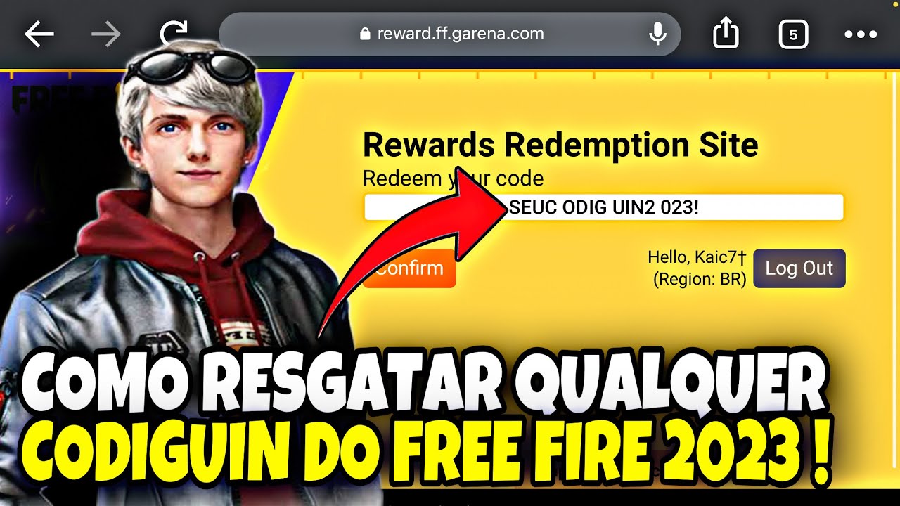 Garena Free Fire e Free Fire MAX Resgatar Codiguin Hoje para 19 de