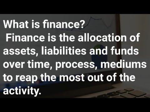 What is finance | finance( वित्त) क्या है ||