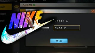 domingo diseñador tribu COMO HACER El SIMBOLO DE NIKE PARA TU NOMBRE EN FREE FIRE 2021 - YouTube