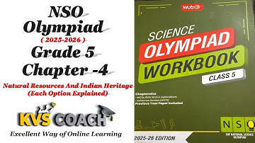 Class 5 ||NSO OLYMPIADS 2025 || Chapter 4 || Natural Resorces And Indian Heritage || #class5 #NSO