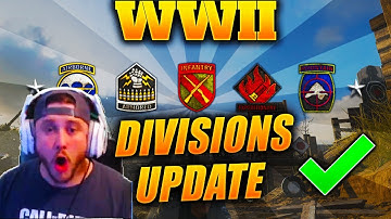 *NEW* DIVISIONS CHANGES ARE HUGE!! - LIVE REACTION TO COD WW2 DIVISION OVERHAUL (COD WWII)
