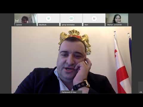 დისტანციური შეხვედრა \"შშმ პირთა უფლებების შესახებ\" კანონის პროექტთან დაკავშირებით.