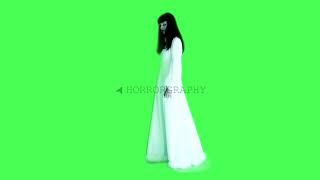 Horror Footage | Green Screen Ghost in White Dress