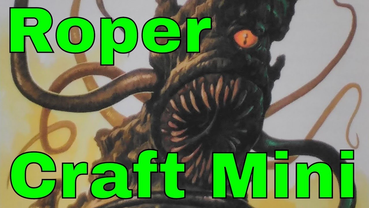 Making a Cheap D&D Miniature: Roper Workshop (Monster), part 3 - YouTube