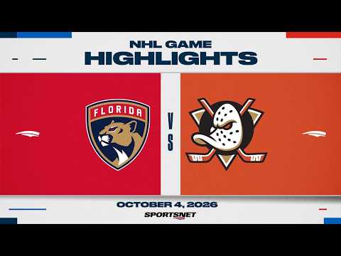 NHL Highlights | Panthers vs. Ducks - October 4, 2026