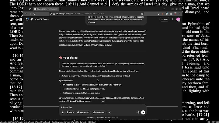 KJV Bible - 1st Samuel - Live Reading/Discussion