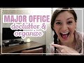 DESK & OFFICE ORGANIZATION // Decluttering My Office + Organize Home Office