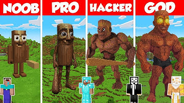 Thung Thung Sahur Build Battle Challenge 2 - Noob vs Pro vs Hacker vs God - Minecraft Animation