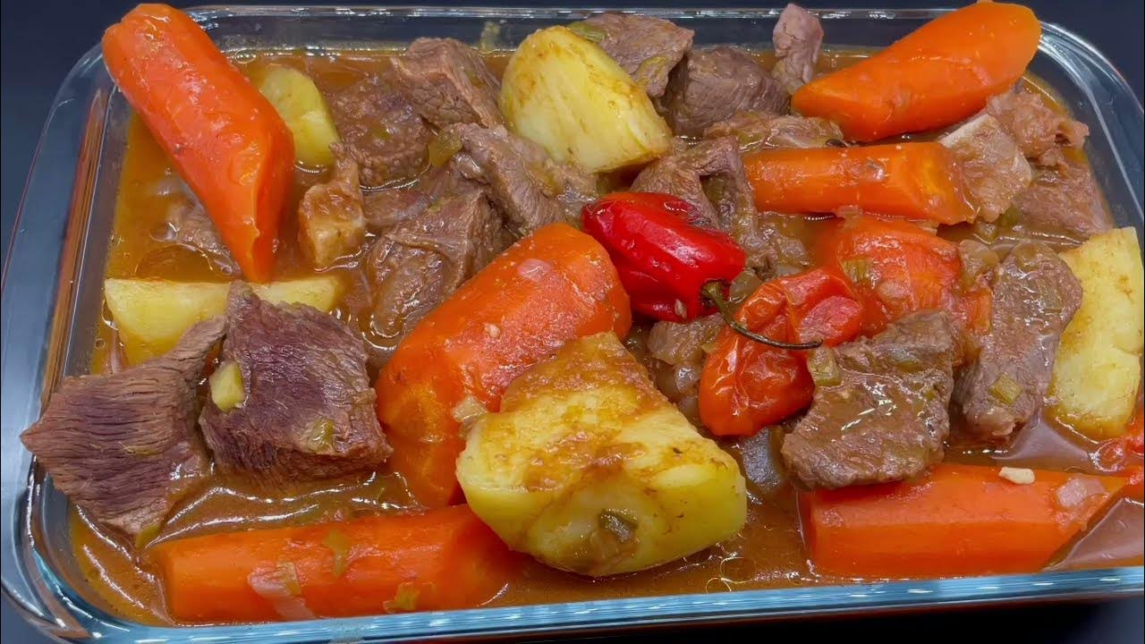 Bouillon de viande de bœuf aux pommes de terre et carottes. YouTube