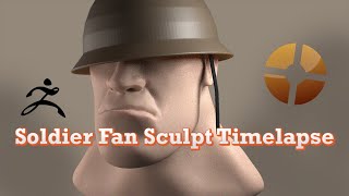 Sculpting TF2&#39;s Soldier Bust in ZBrush