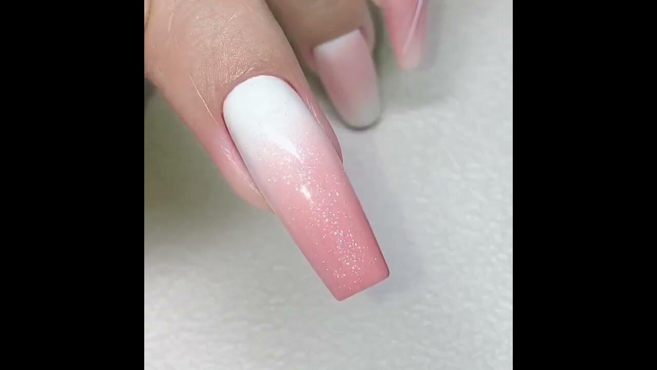 【Small MOQ】Top gloss glitter white gel polish design YouTube