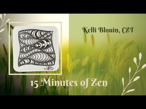 15 Minutes of Zen! Guided Zentangle© drawing!