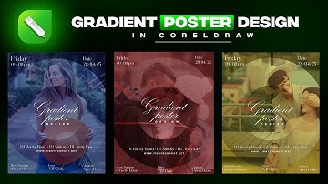 ⚡ Pro Gradient Poster Design in CorelDRAW. | Eye-Catching Gradient Posters in CorelDRAW.-Tutorial |🔥