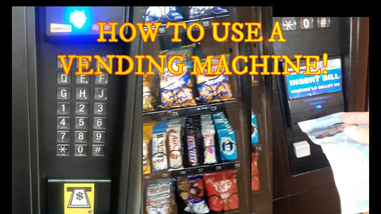 HOW TO USE A VENDING MACHINE YouTube