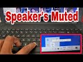 How to Fix Speaker’s Audio Songs Muted Problem in Windows / Speaker Muted | Unmuted Shortcut Key?