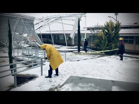 ZAC: Granizada atípica origina inundaciones y caída de techos en Río Grande, Zacatecas