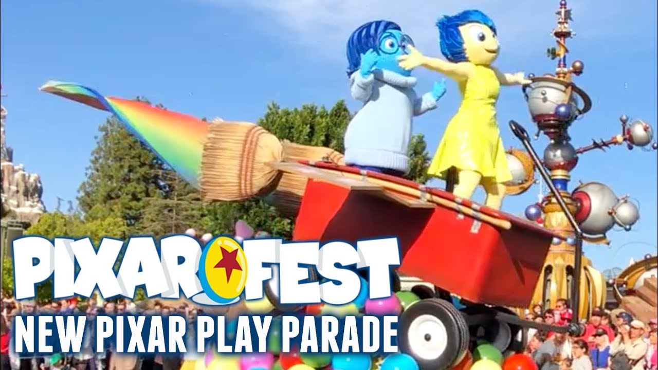 Pixar Fest New Pixar Play Parade! HD 4K! Disneyland Full Parade! With