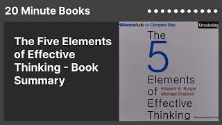 The Five Elements of Effective Thinking - Book Summary