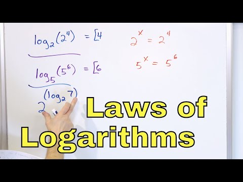 18 - Properties of Logarithms (Log x) - Part 1 - Laws of Logs - Calculate Logs & Simplify