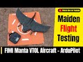 Fimi manta vtol fixed wing rc airplane quick build and maiden flight