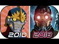 EVOLUTION of STAR LORD in Movies TV Cartoons Anime (2010-2018) Guardians of the Galaxy Infinity War