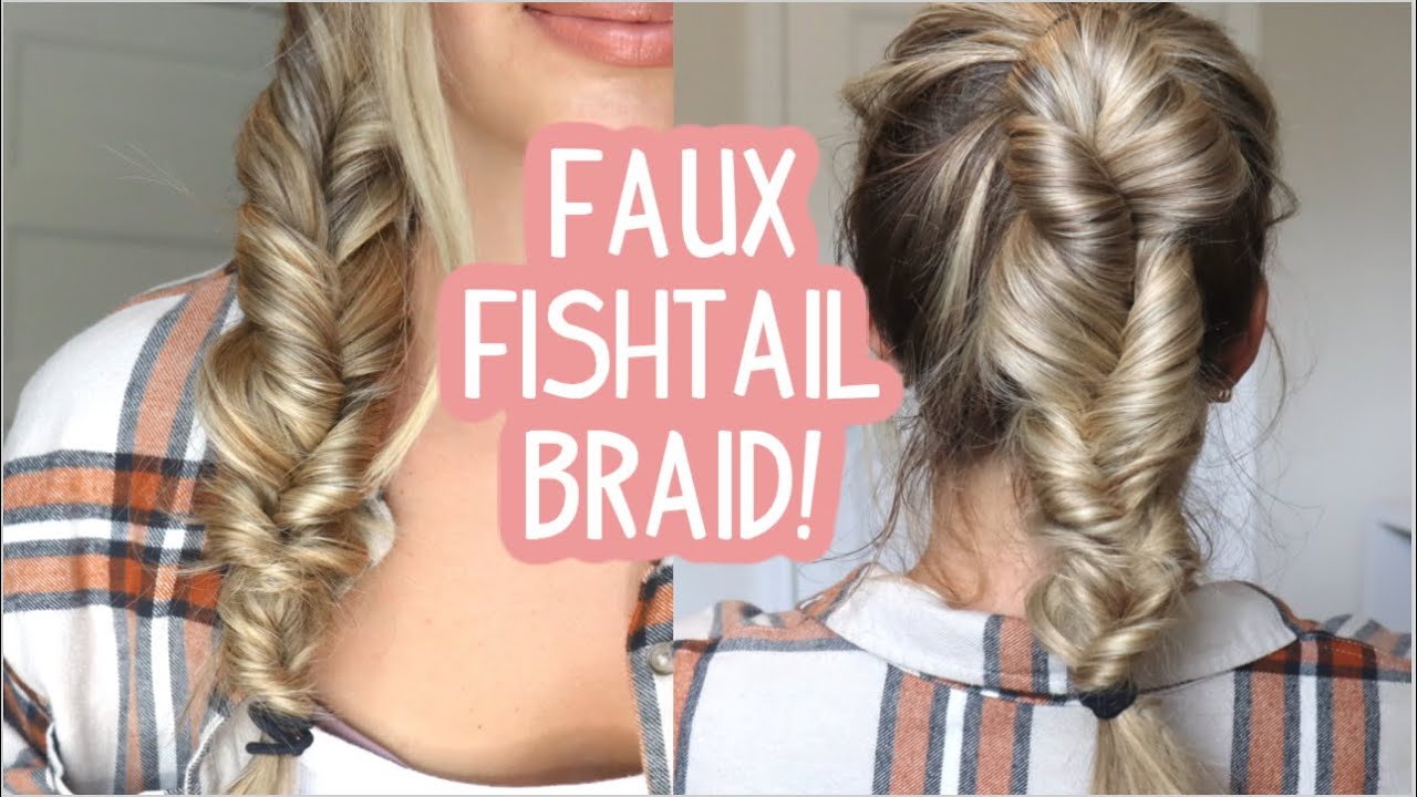 How To | Fishtail Braid On Naturally Curly Hair - YouTube