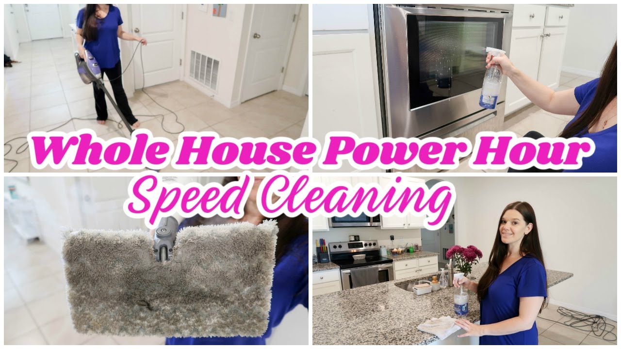 POWER HOUR CLEAN WITH ME | SPEED CLEANING MOTIVATION