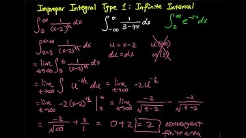 7.8 Part 2/7: Examples of Improper Integral Type 1 - Infinite Interval | Integral Calculus