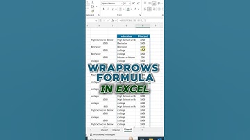 Excel Wraprows Formula #exceltutorial #exceltricks