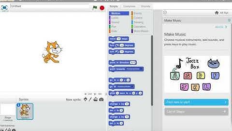 Scratch - Tutorial - Lesson 4 - Make Music