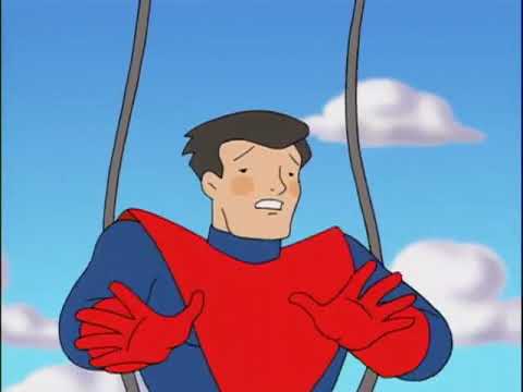 cartoon hero tickled