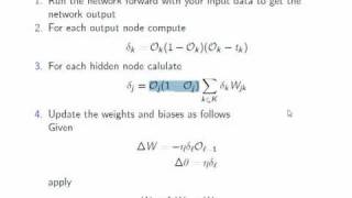 Neural network tutorial: The back-propagation algorithm (Part 2)