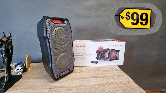 Sharp PS-929 Party speaker unboxing and sound check - YouTube