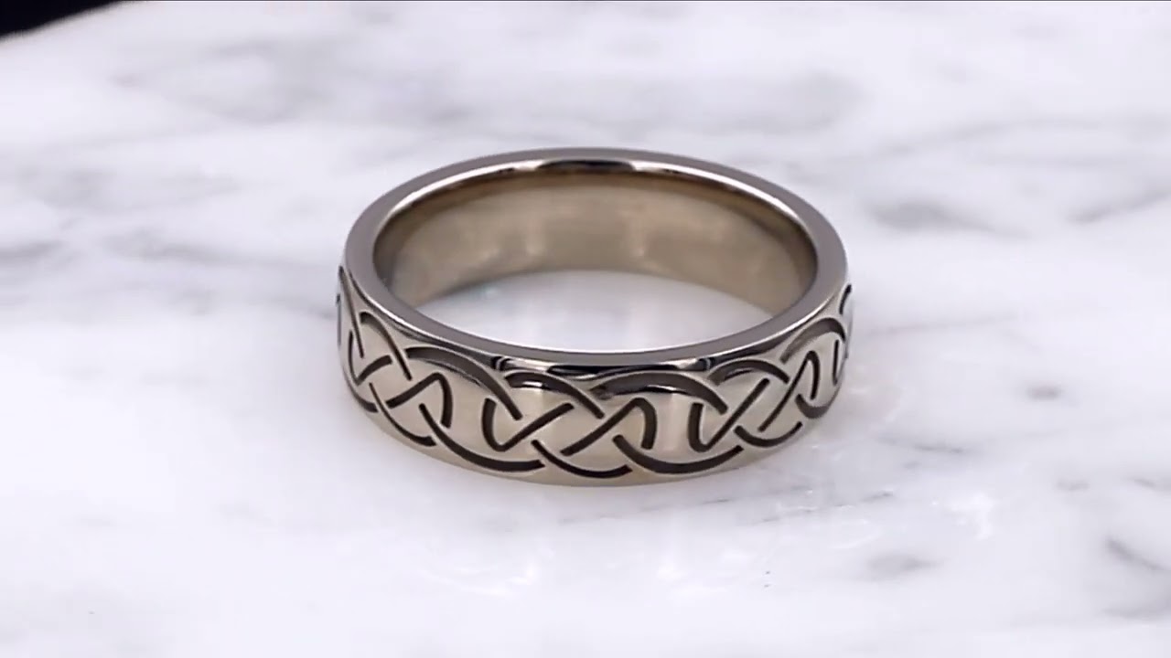 Celtic Knot Eternity Symbol Wedding Band