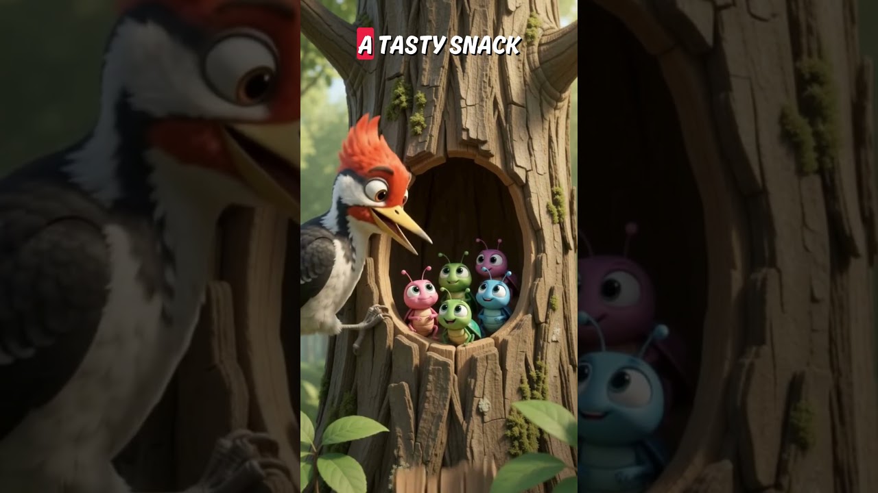 Woodpecker Song for Kids | Tap Tap Tap | Fun Bird Nursery Rhyme #Woodpecker #WoodpeckerSong