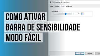 Como ativar a barra de Sensibilidade do Microfone screenshot 5