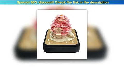 Hands-on Omoshiroi Block 3D Notepad Cubes  Pink Tree house 2025Year Calendar 3D Memo Pad Block Note