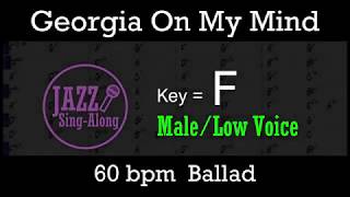 Video voorbeeld van "Georgia On My Mind - with Intro + Lyrics in F (Male) - Jazz Sing-Along"