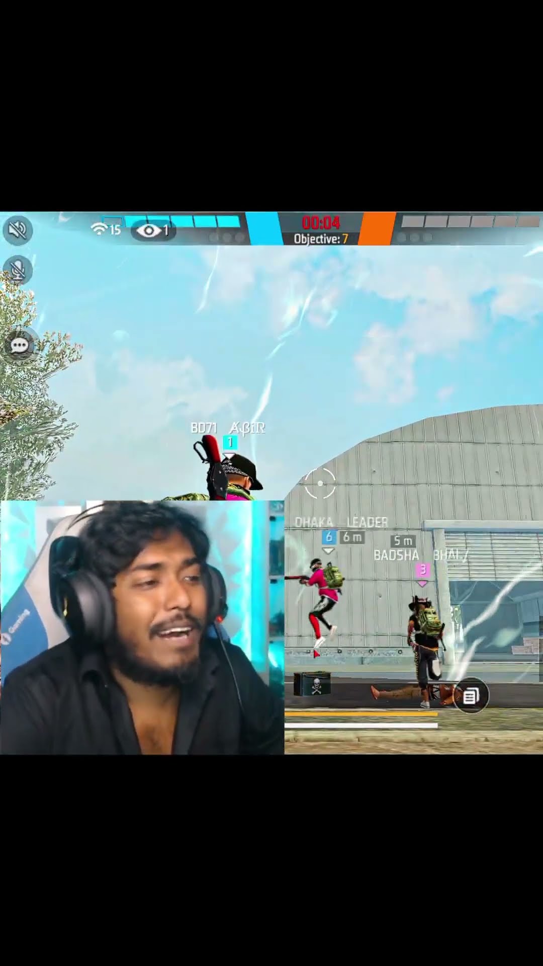 OMG ? Impossible 1 VS 6 ? #freefire #itzkabbo