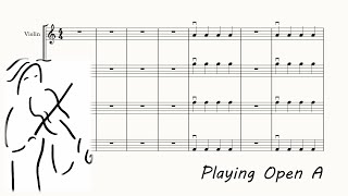 Playing Open A. Basic Notes for Orchestra. Play Along. www.OrchestraPlayAlong.com