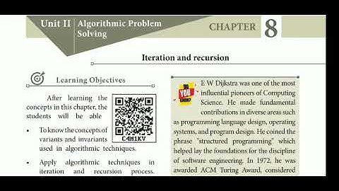 11 th cs ch 8 Iteration and Recursion part 1