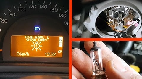 Removal or Replacement Main bulb on Mercedes W203 / Error High Beam on W203