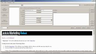 Killer SEO Software - Article Marketing Robot - Author Account Best Practices