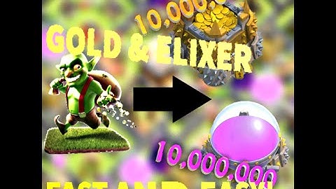 CLASH OF CLANS - HOW TO FILL RESOURCE STORAGES QUICK!