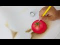 Como Pintar Verduras / Tomate / Jitomate / Zanahoria