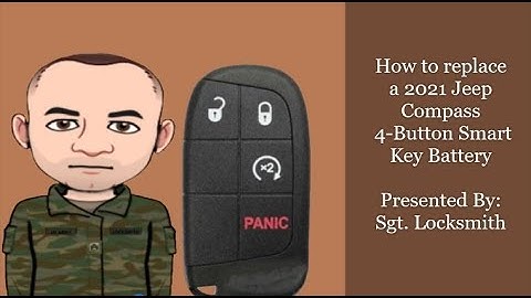 How to replace a 2021 Jeep Compass 4 Button Smart Key Battery