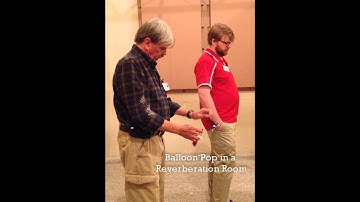 Reverberation time of a balloon pop: reverb room vs. anechoic chamber