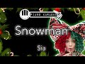 Snowman - Sia - Piano Karaoke Instrumental